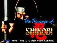 une photo d'Ã©cran de The Revenge of Shinobi sur Sega Megadrive
